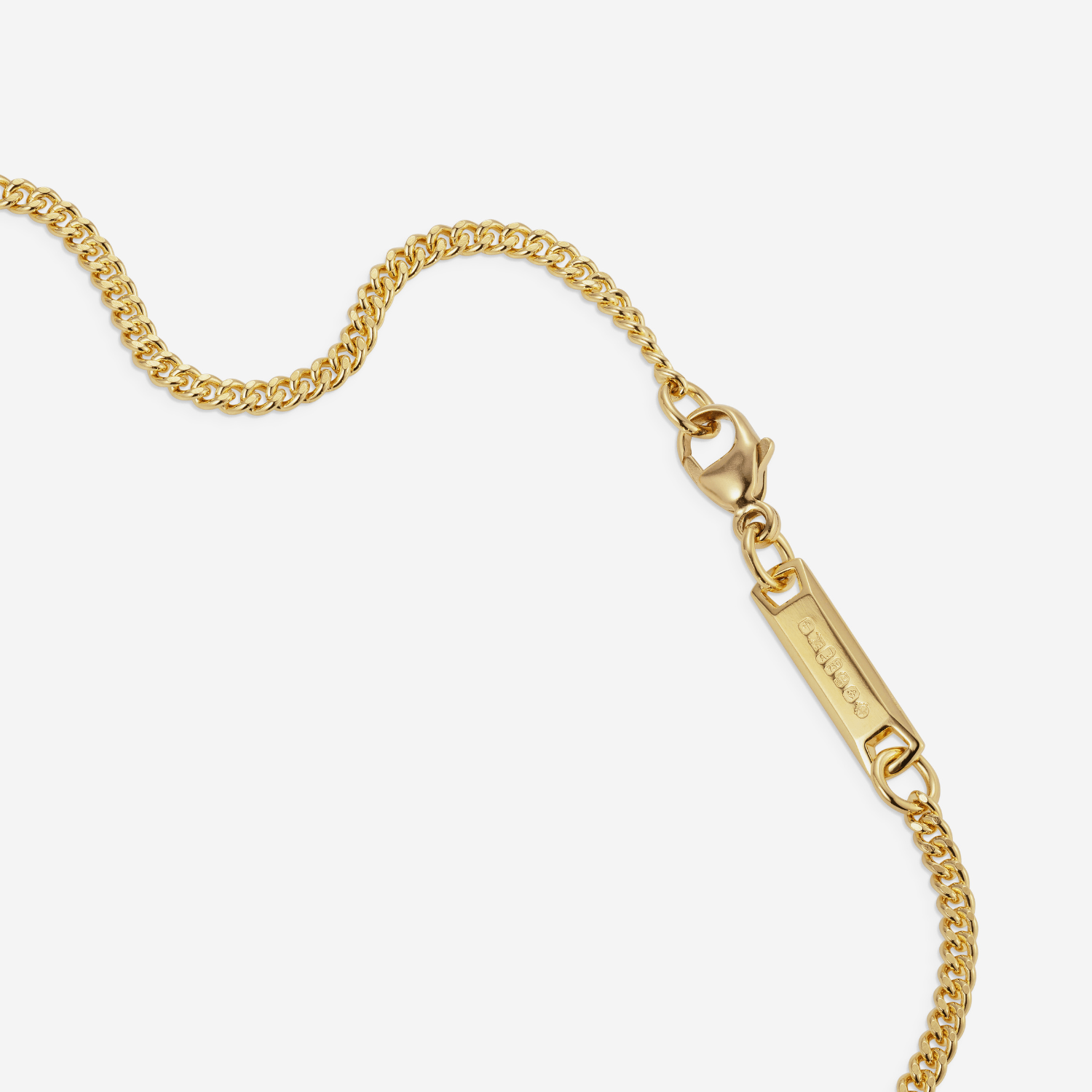 886 Royal Mint Necklaces 886 Fine Curb Chain in 18ct Yellow Gold