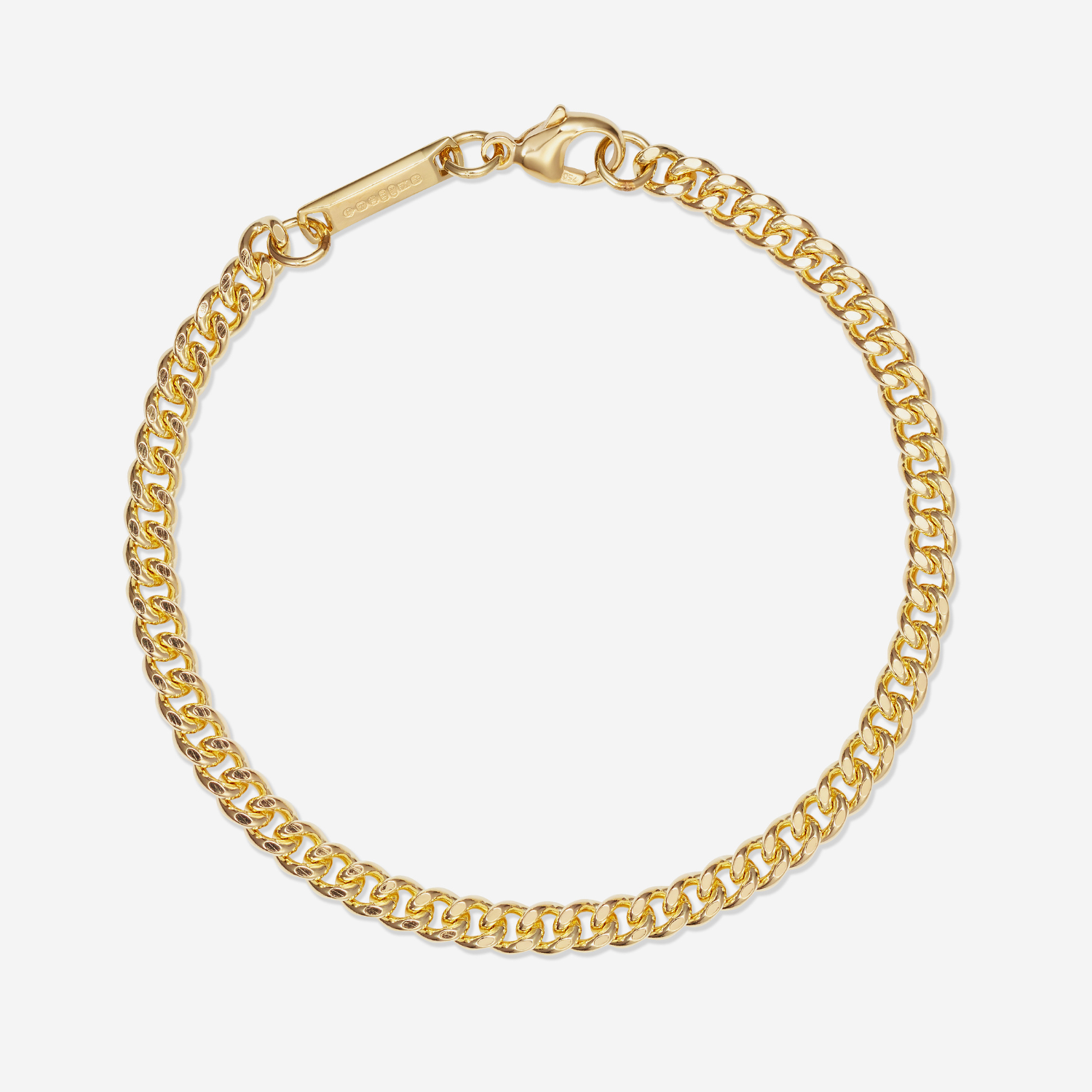 886 Royal Mint Bracelet 886 Curb Chain Bracelet 18ct Yellow Gold