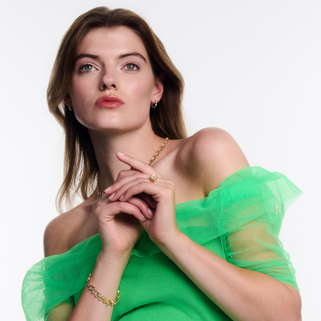 886 Royal Mint Teardrop Diamond Small Tennis Bracelet, 18ct Yellow Gold