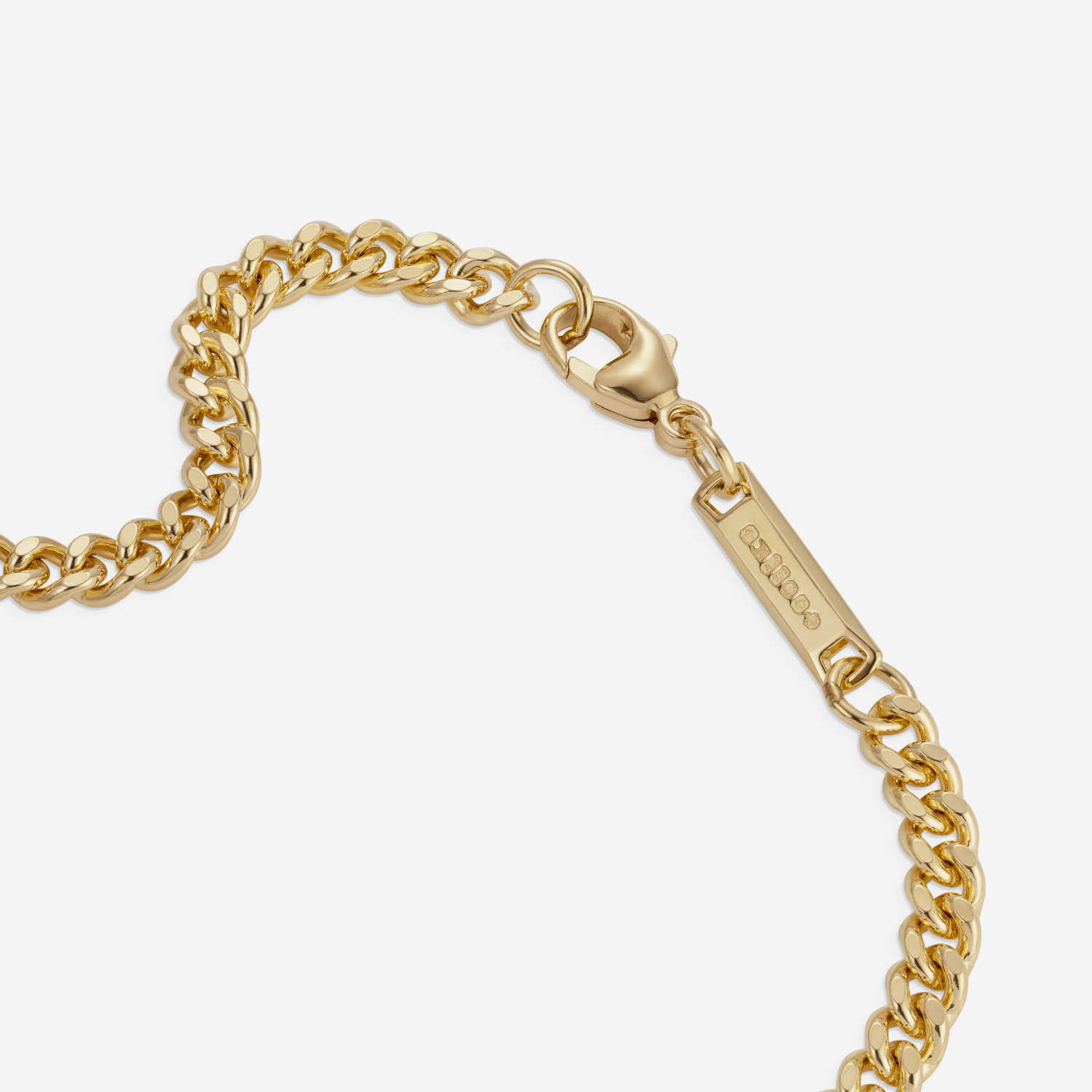 886 Royal Mint Bracelet 886 Curb Chain Bracelet 18ct Yellow Gold