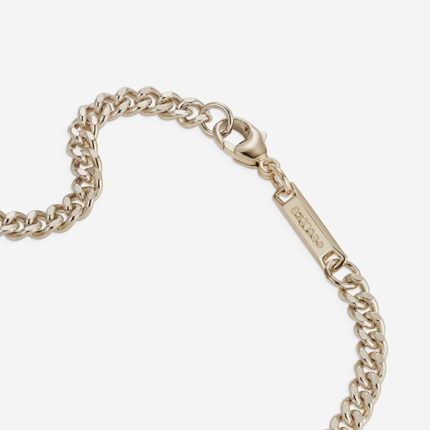 886 Royal Mint Bracelet 886 Fine Curb Chain Bracelet in 9ct Yellow Gold