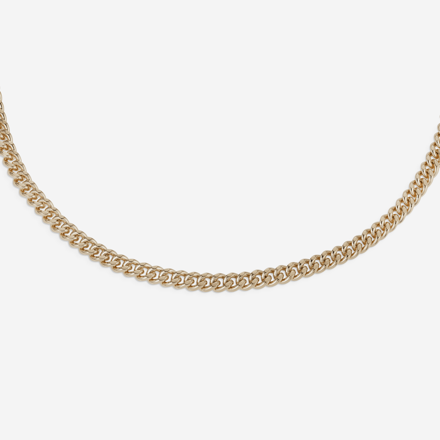 886 Royal Mint Necklaces 886 Fine Curb Chain in 9ct Yellow Gold