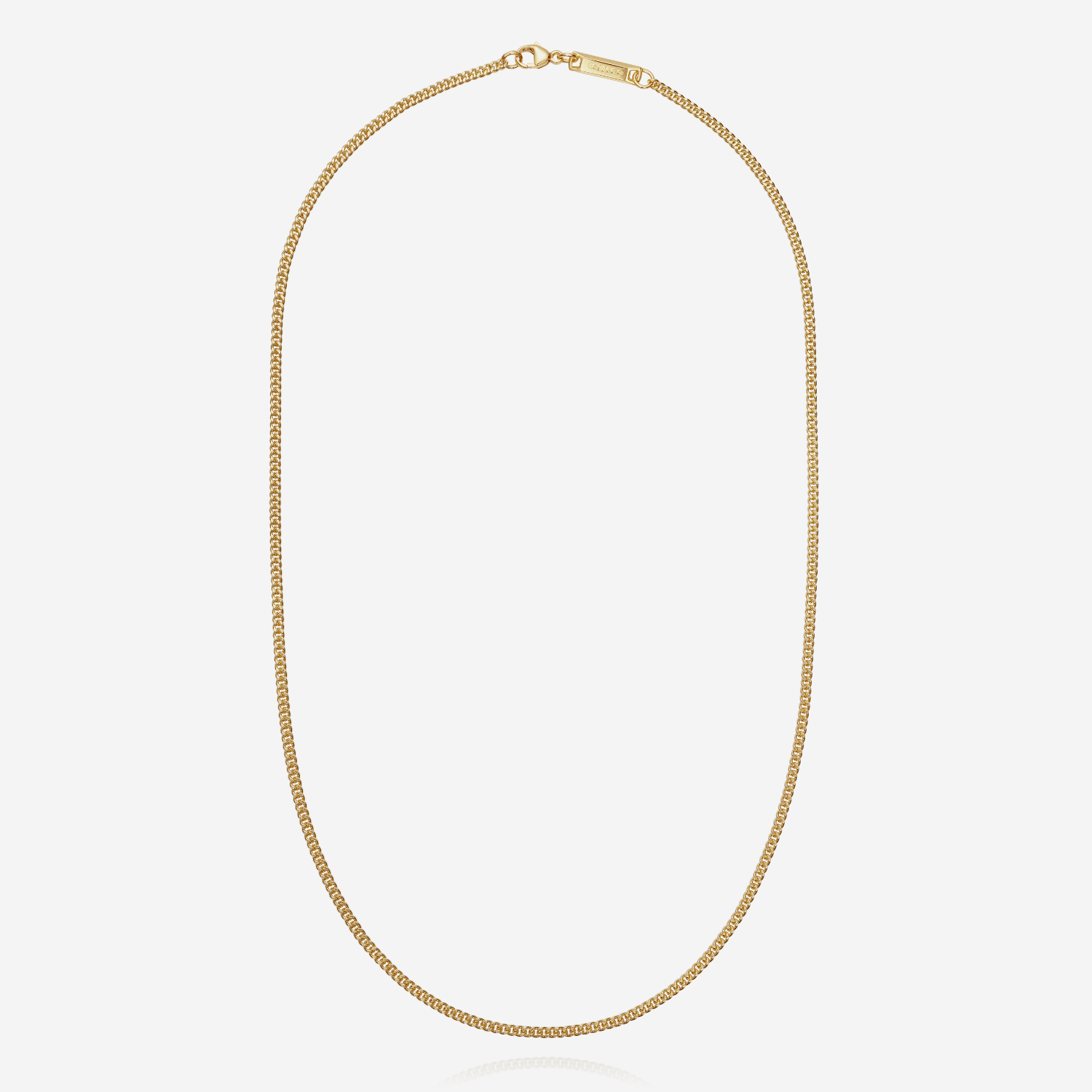 886 Royal Mint Necklaces 886 Fine Curb Chain in 18ct Yellow Gold