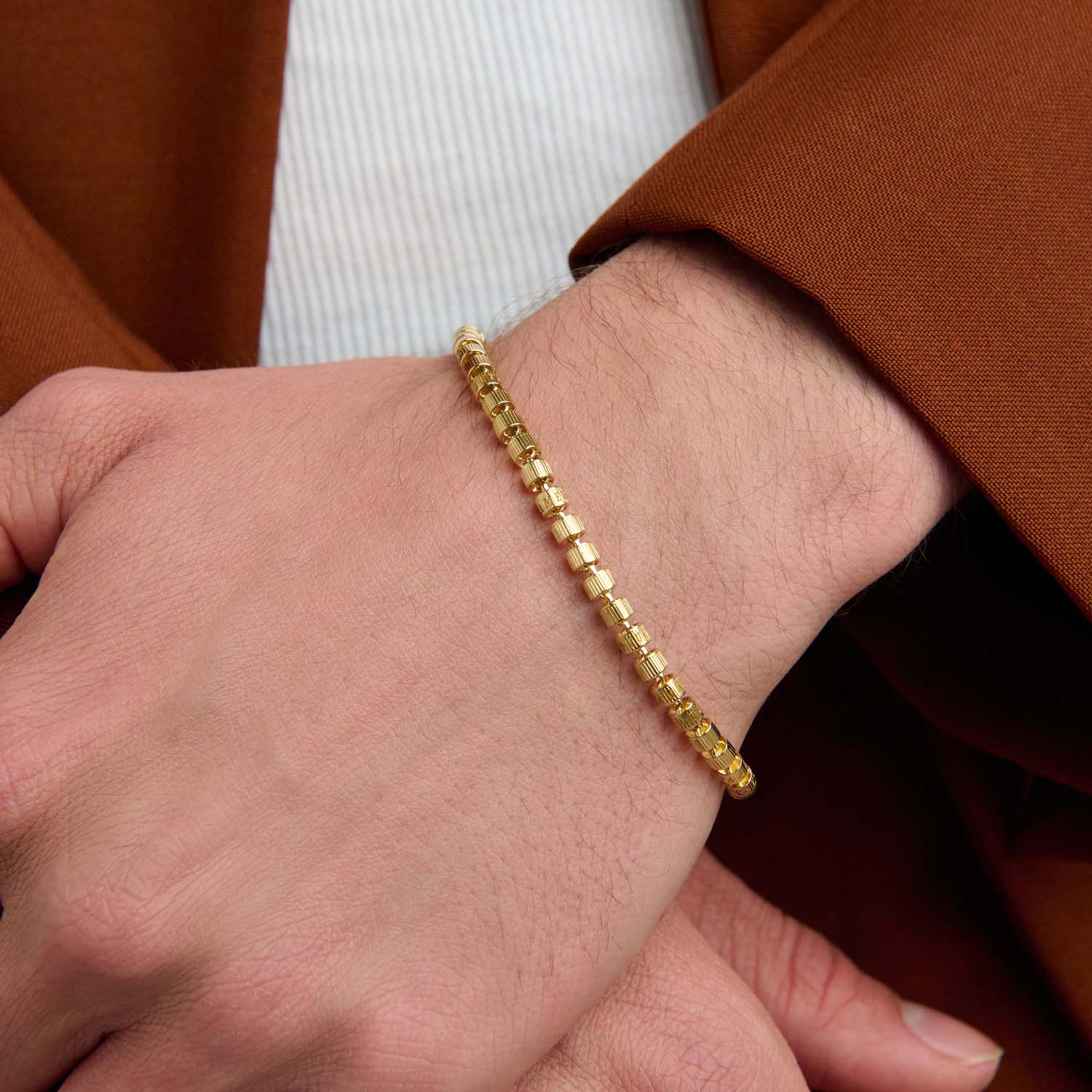 886 Royal Mint Bracelets Tutamen Stack Bracelet 18ct Yellow Gold