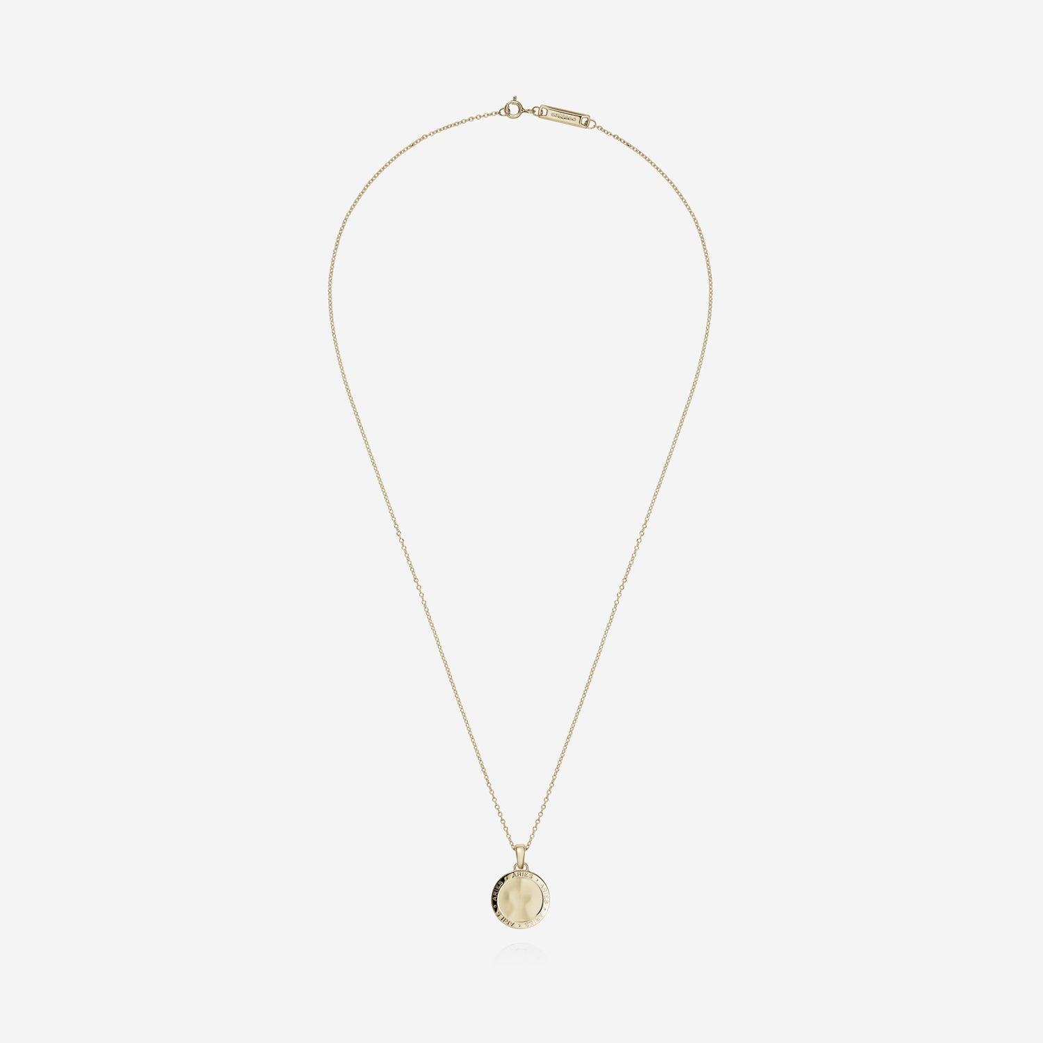 886 Royal Mint Necklaces 886 Caustic Aries Pendant with Chain in 9ct Yellow Gold