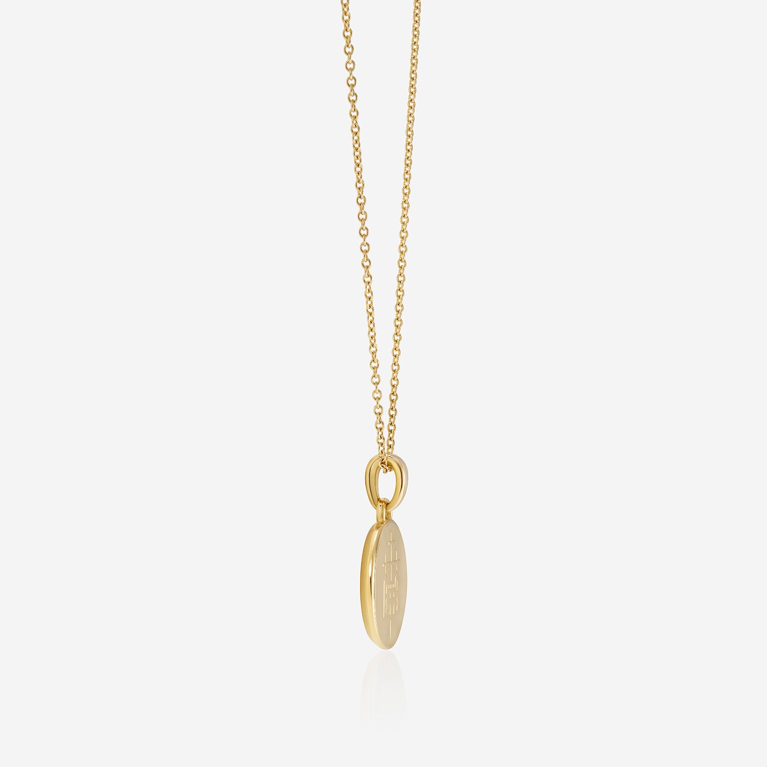 886 Royal Mint Necklaces 886 Caustic Tower Pendant with Chain in 18ct Yellow Gold