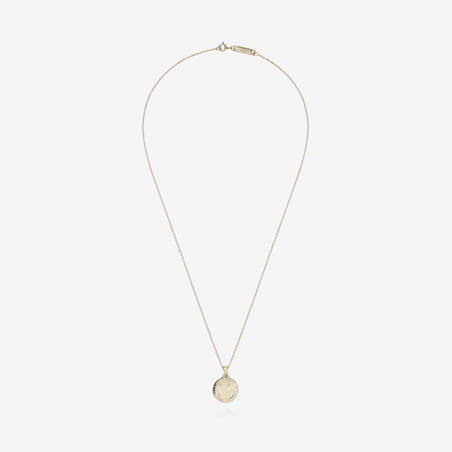 886 Royal Mint Necklaces 886 Caustic Sagittarius Pendant with Chain in 9ct Yellow Gold