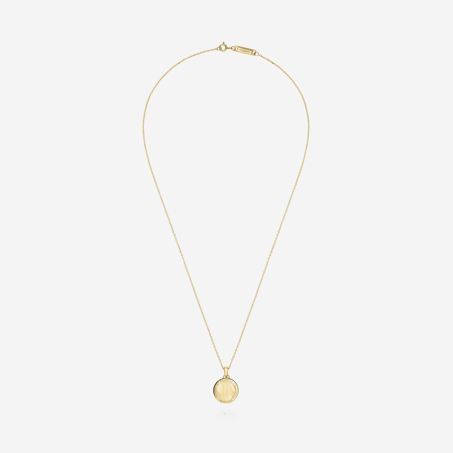 886 Royal Mint Necklaces 886 Caustic Scorpio Pendant with Chain in 18ct Yellow Gold