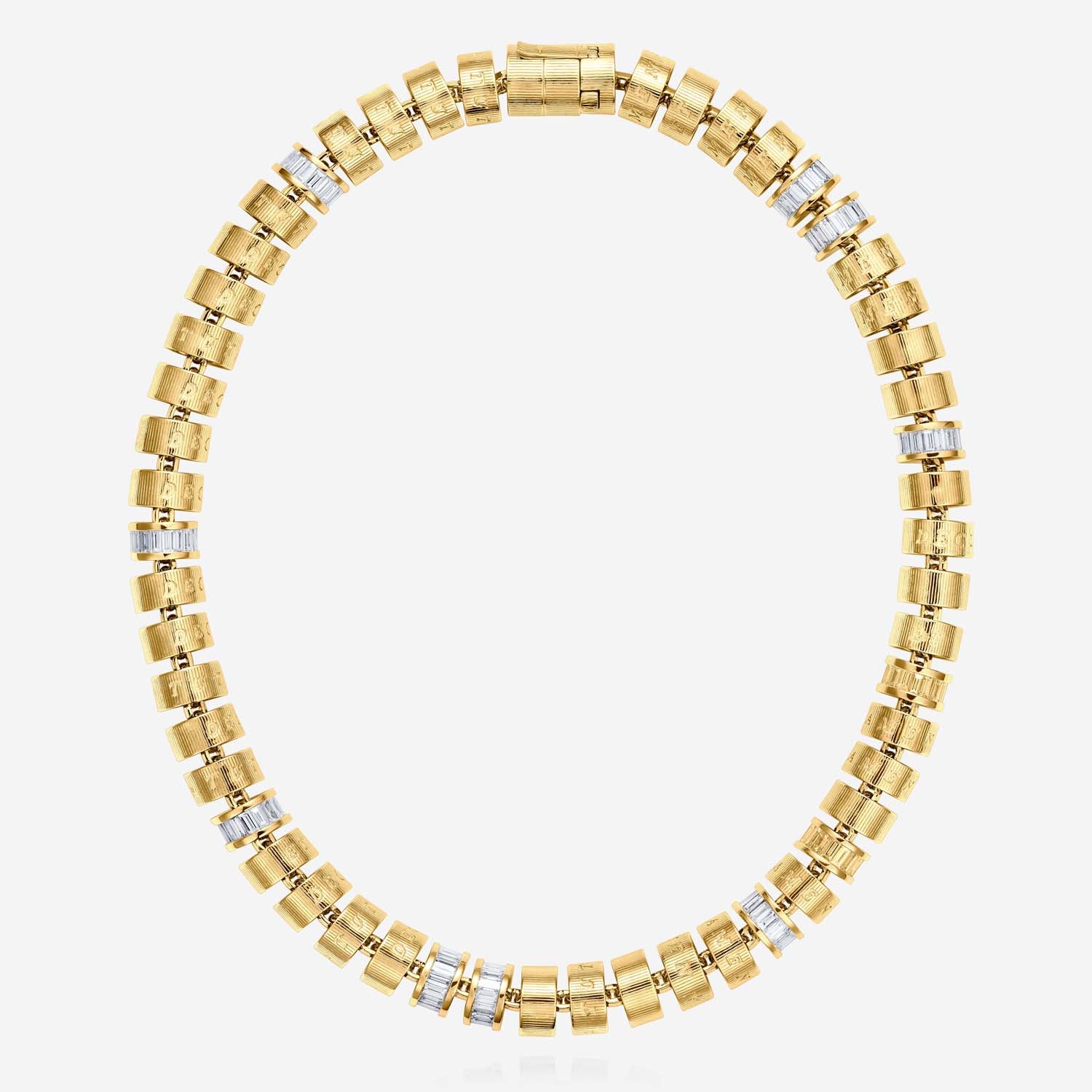 886 Royal Mint Necklaces Tutamen Large Stack Necklace 18ct Yellow Gold