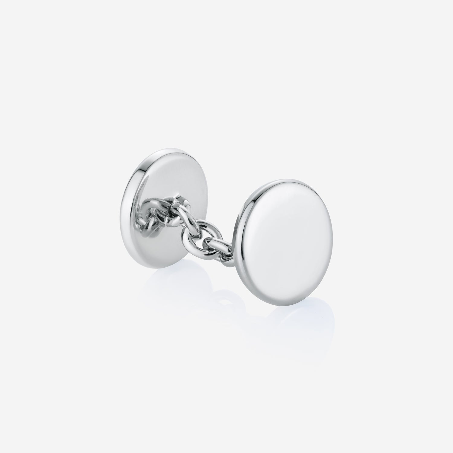 886 Royal Mint Cufflinks 886 Round Cufflinks Silver