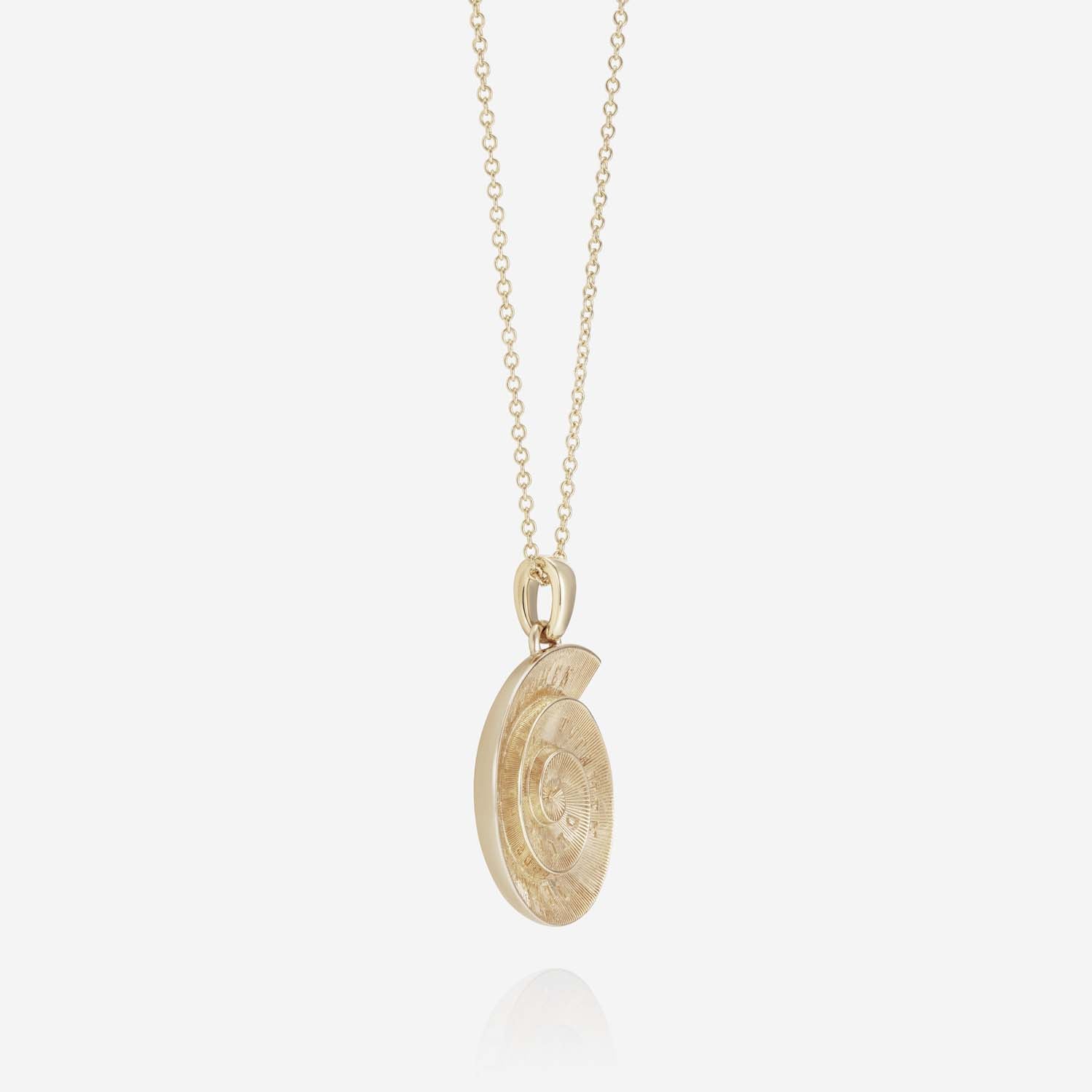 886 Royal Mint Necklaces Tutamen Spiral Pendant with Chain 9ct Yellow Gold