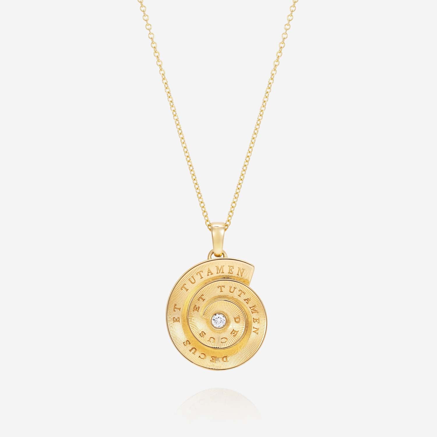 886 Royal Mint Necklaces Tutamen Diamond Spiral Pendant 18ct Yellow Gold