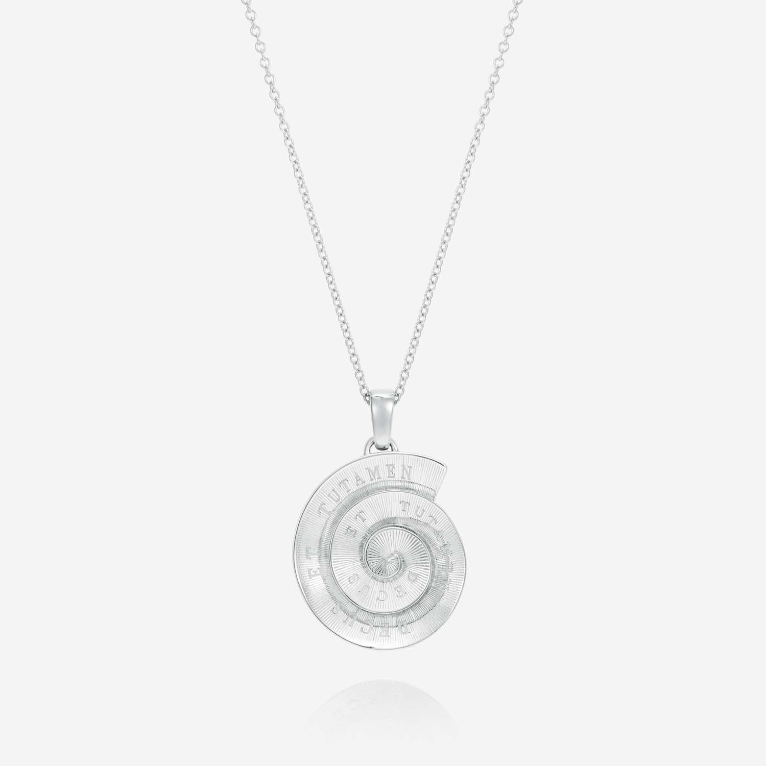 886 Royal Mint Necklaces Tutamen Spiral Pendant with Chain Silver