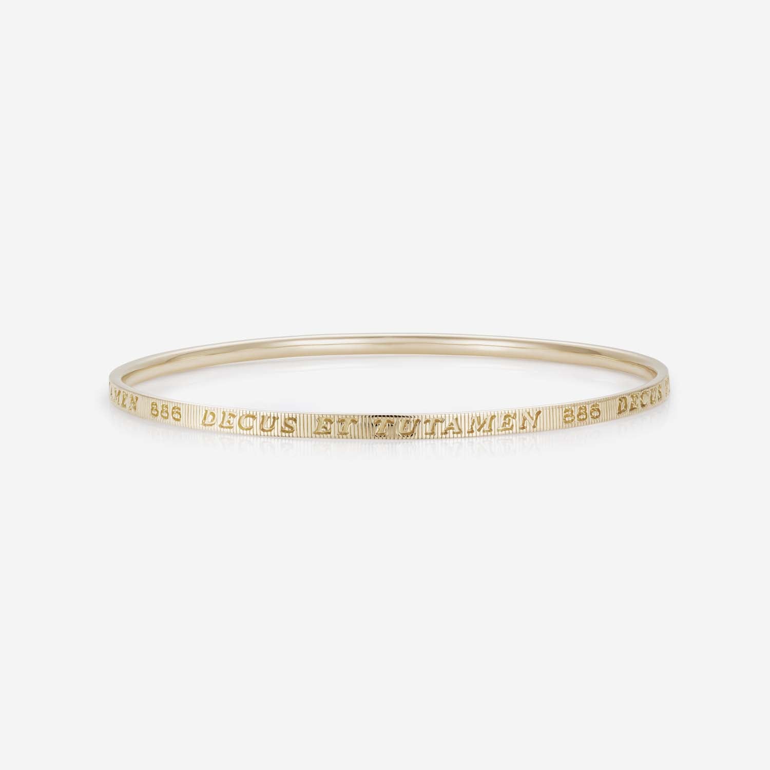 886 Royal Mint Bracelets Tutamen Bangle 9ct Yellow Gold