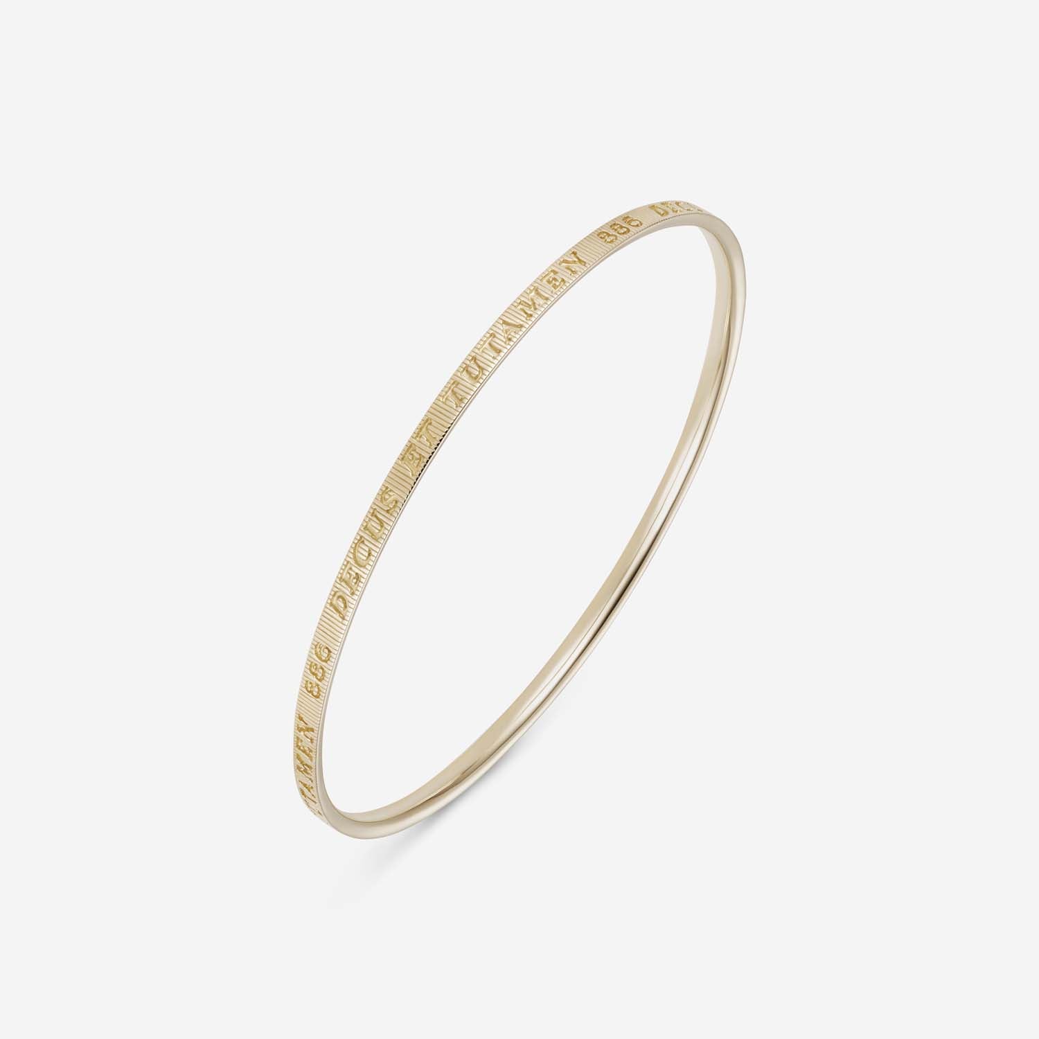 886 Royal Mint Bracelets Tutamen Bangle 9ct Yellow Gold