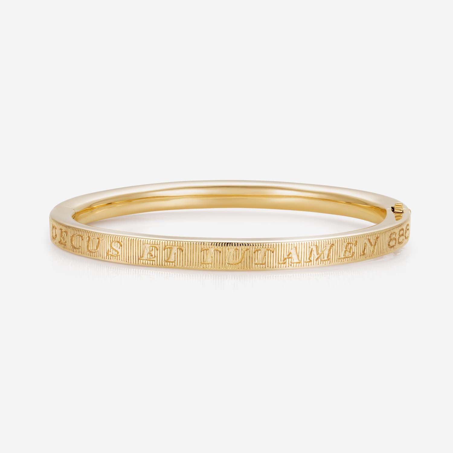 886 Royal Mint Bracelets Tutamen Hinged Bangle 18ct Yellow Gold