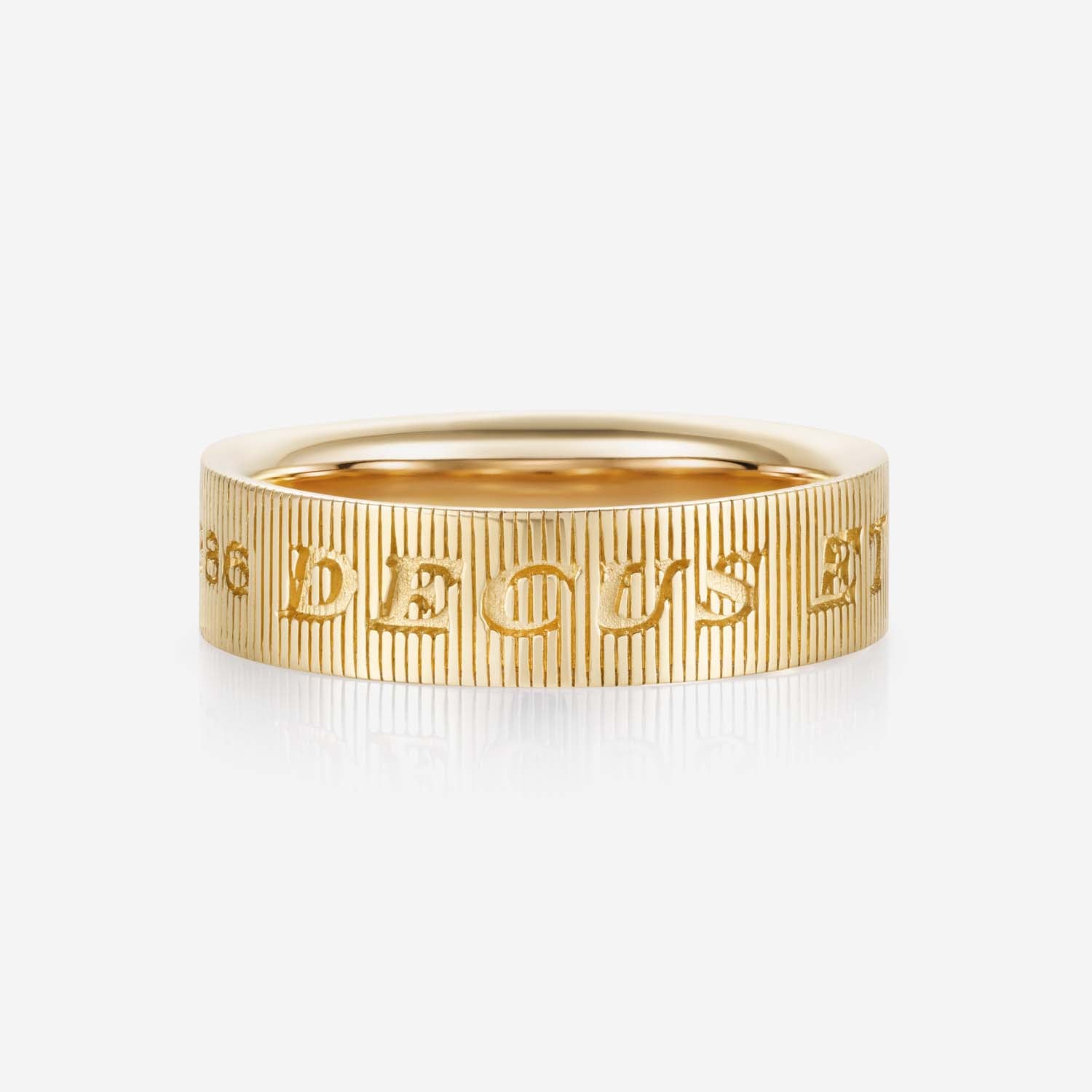 886 Royal Mint Rings Tutamen Large Ring 18ct Yellow Gold