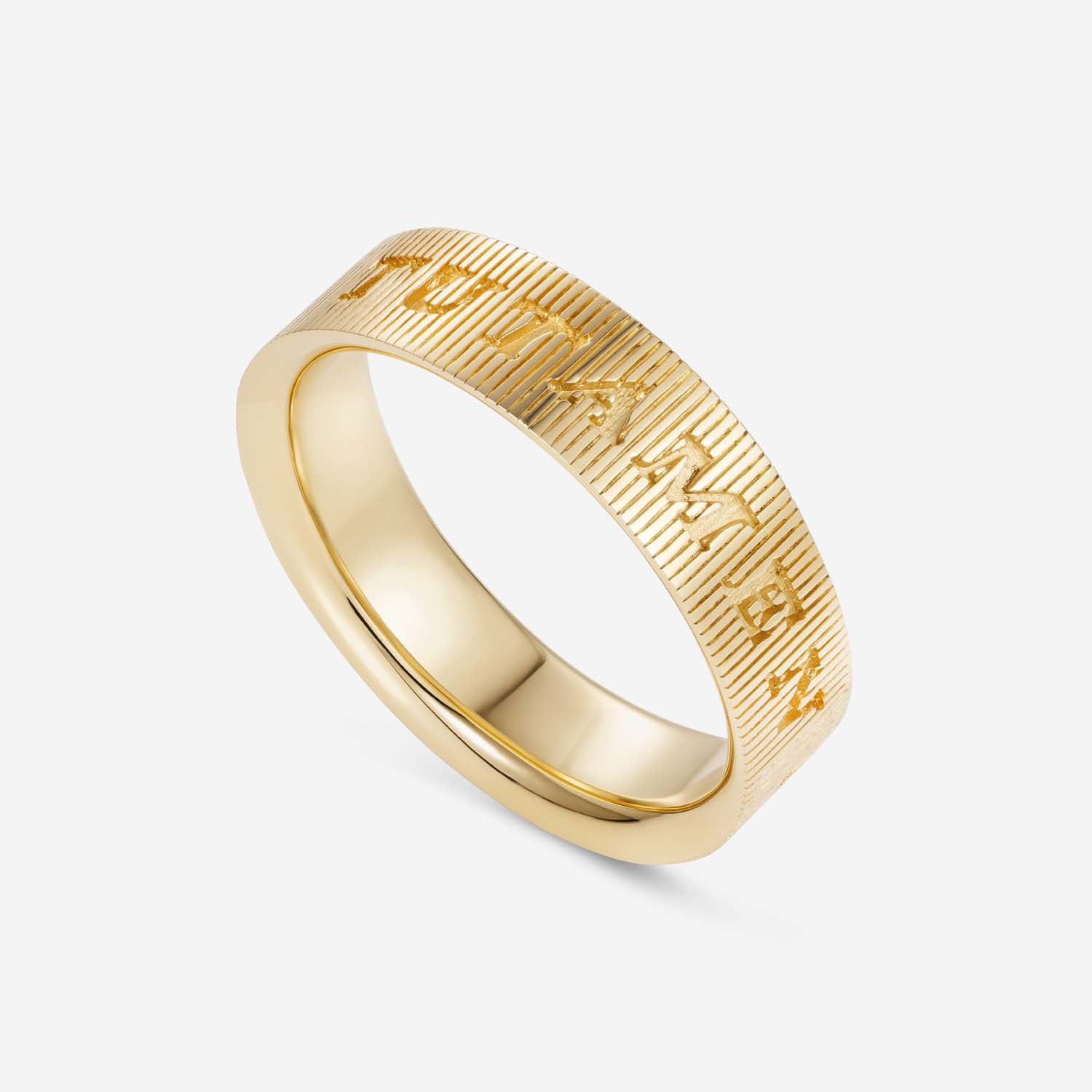 886 Royal Mint Rings Tutamen Large Ring 18ct Yellow Gold