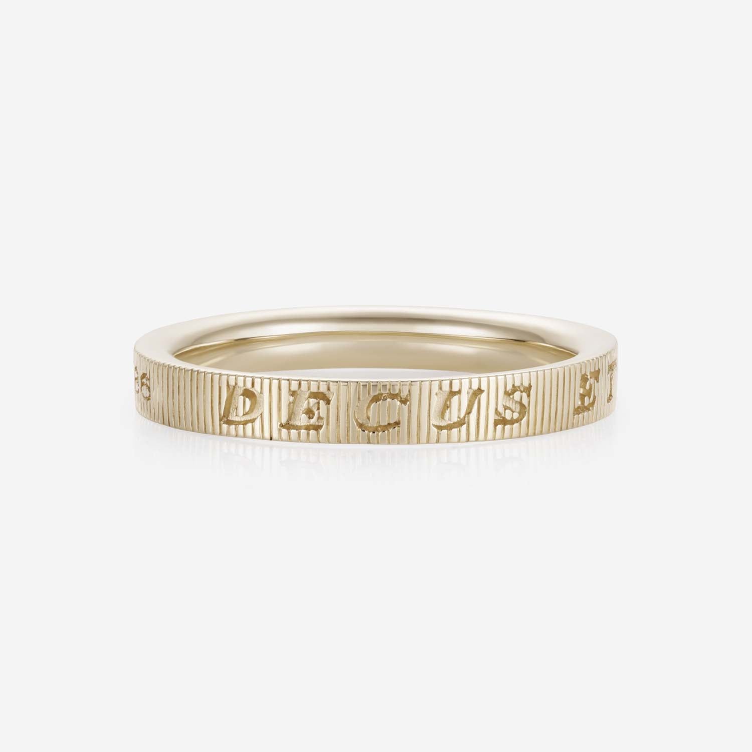 886 Royal Mint Rings Tutamen Small Ring 9ct Yellow Gold