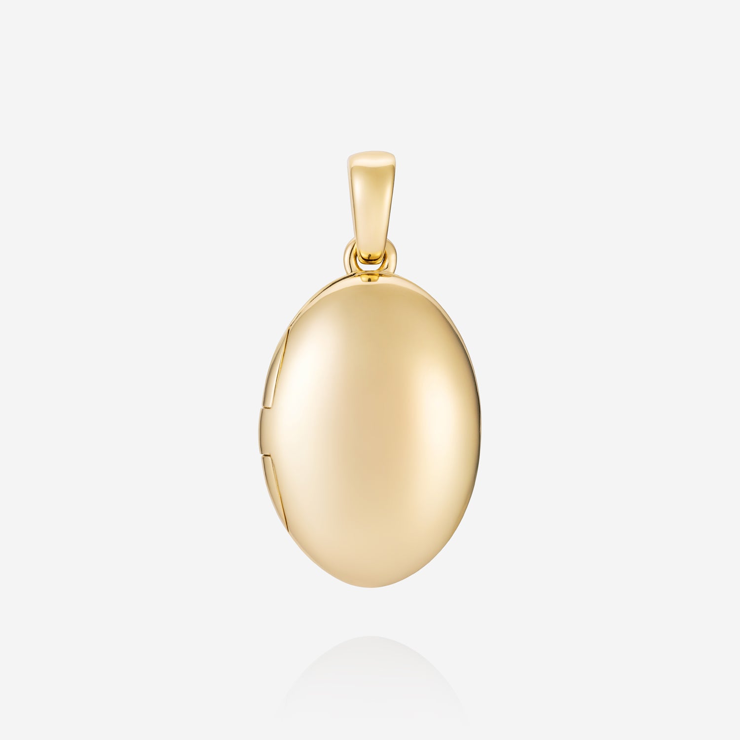 886 Royal Mint Necklaces 886 Oval Locket With Chain 18ct Yellow Gold