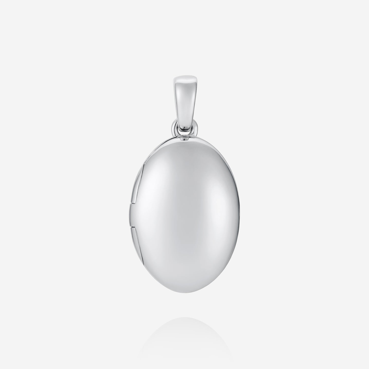 886 Royal Mint Necklaces 886 Oval Locket With Chain Sterling Silver
