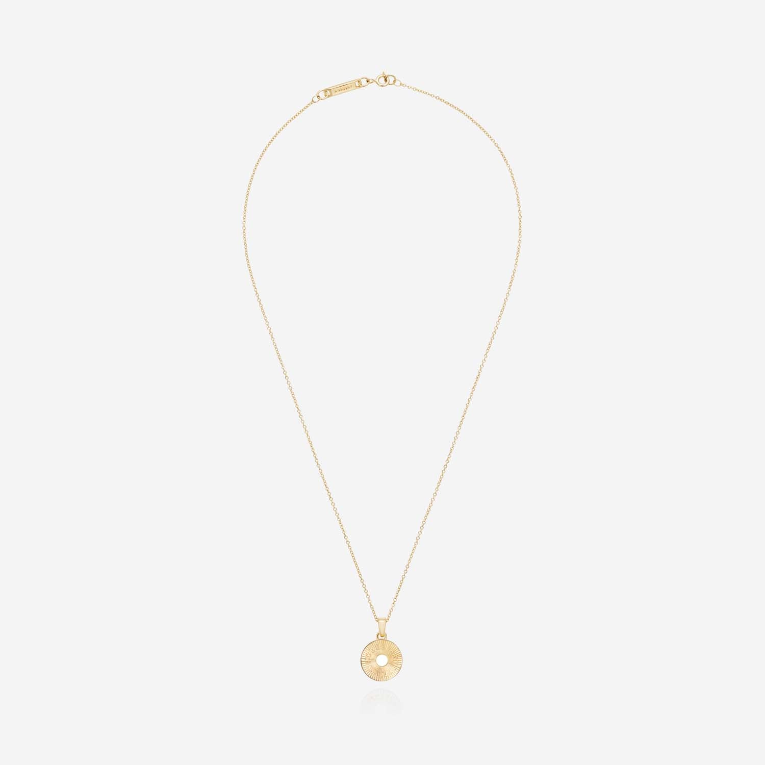 886 Royal Mint Necklaces Tutamen Round Pendant with Chain 18ct Yellow Gold