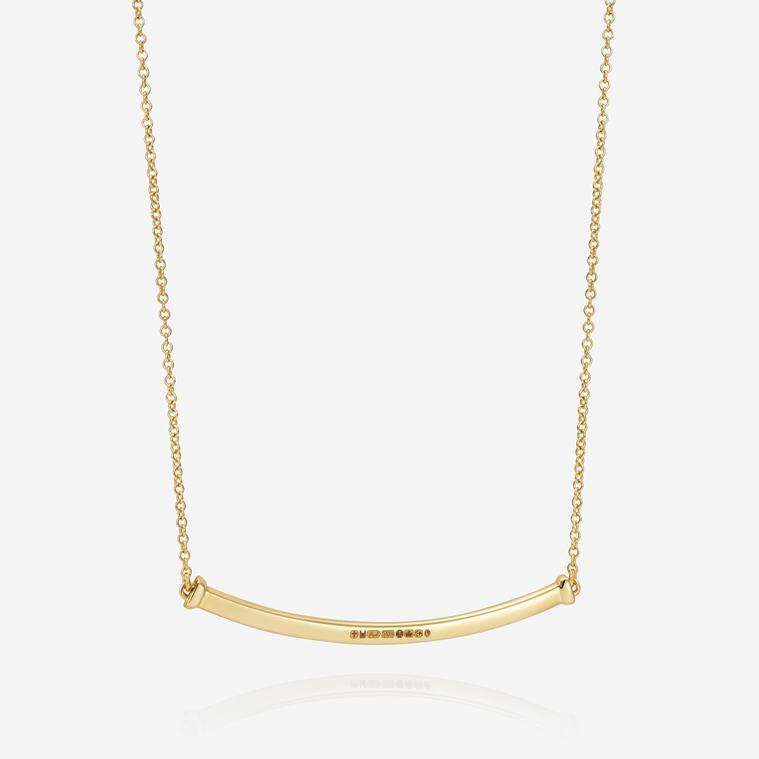 886 Royal Mint Necklaces 886 Bar Necklace 18ct Yellow Gold