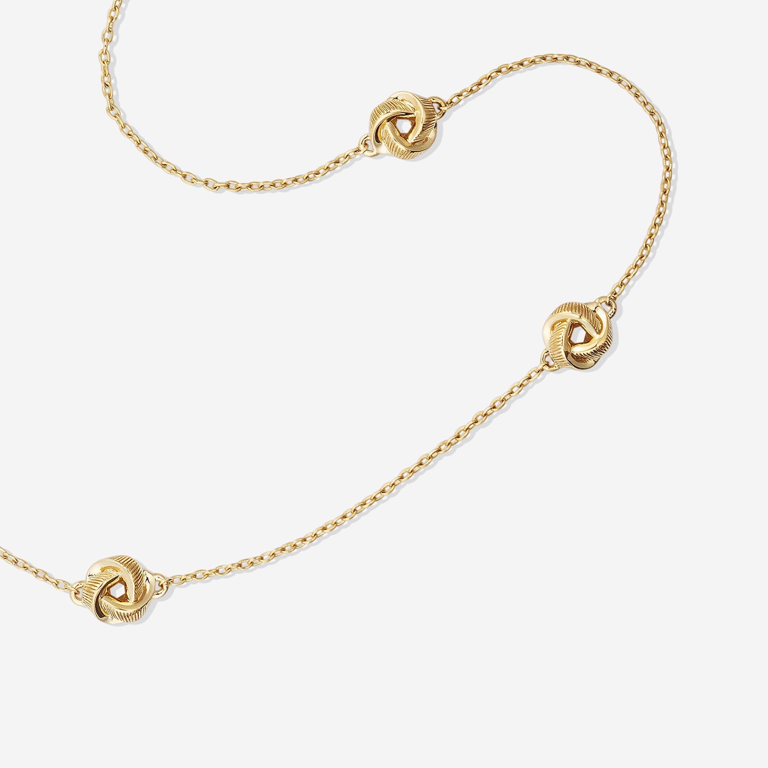 886 Royal Mint Necklaces Knot Necklace 18" 18ct Yellow Gold