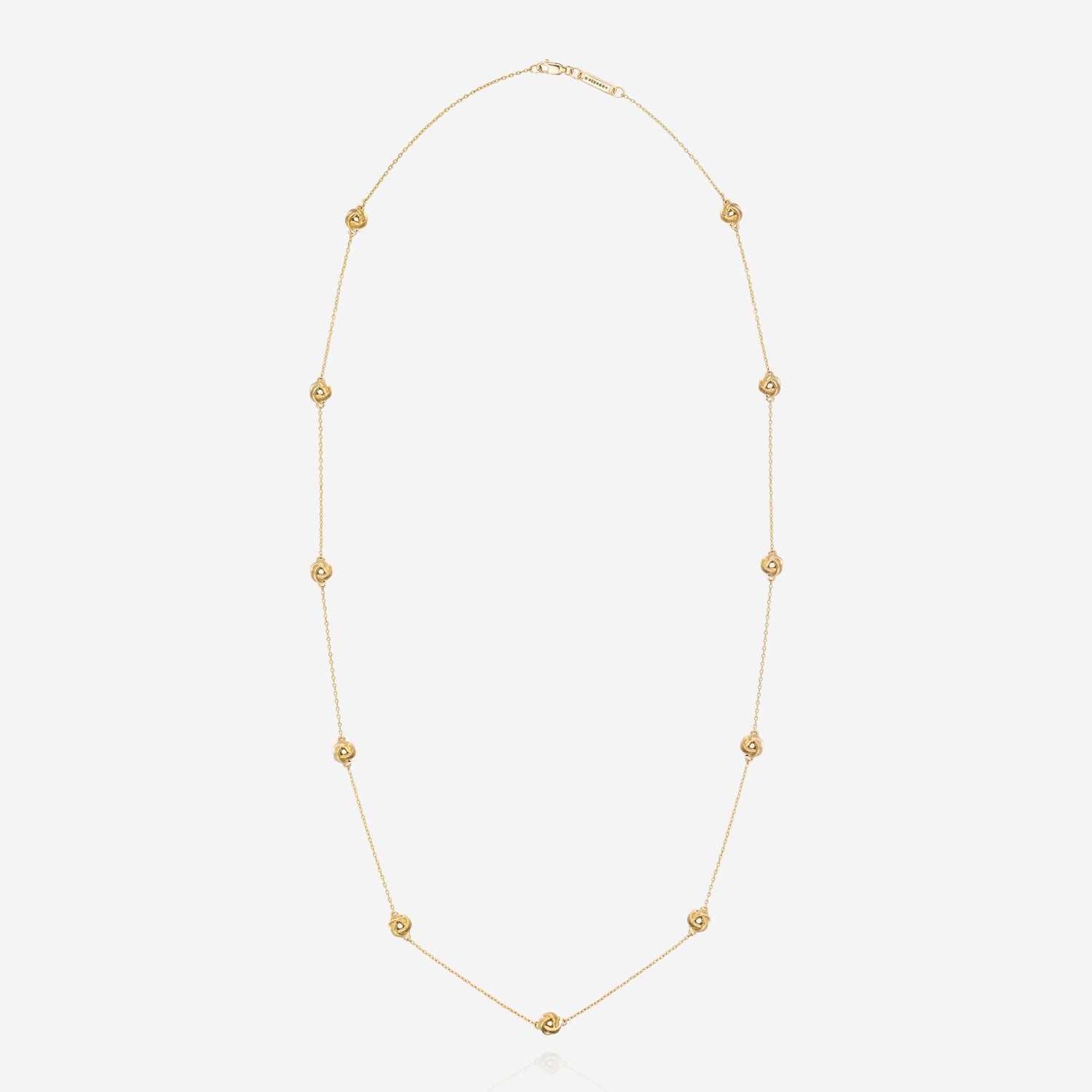 886 Royal Mint Knot Necklace 30" 18ct Yellow Gold