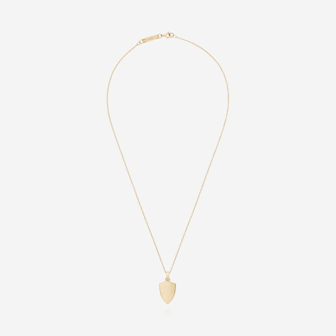 886 Royal Mint Pendants & Charms 886 Shield Pendant With Chain 18ct Yellow Gold