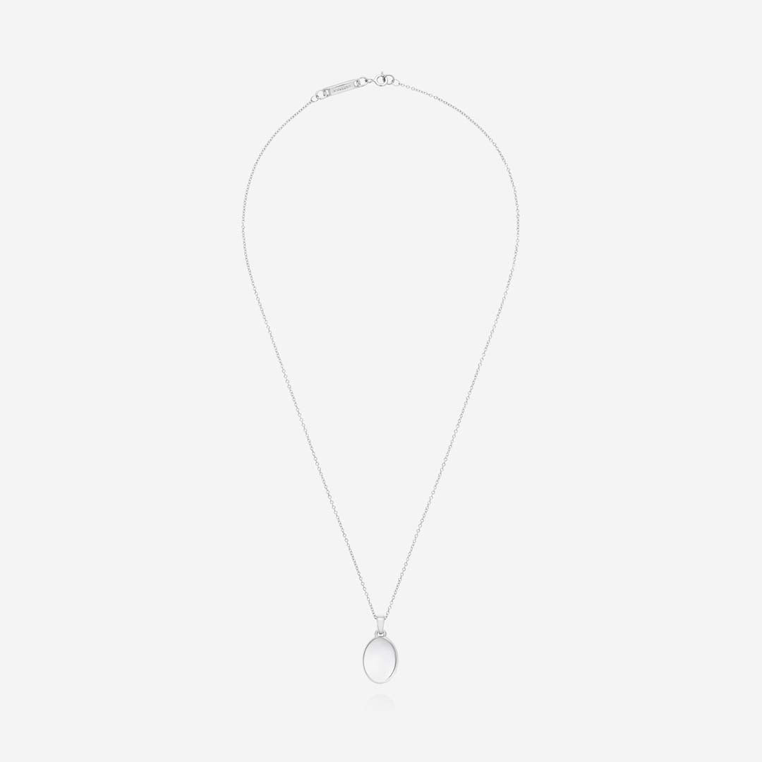 886 Royal Mint Pendants & Charms 886 Oval Pendant With Chain Sterling Silver