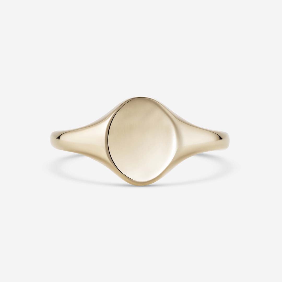 886 Royal Mint Rings 886 Caustic Signet Ring in 9ct Yellow Gold