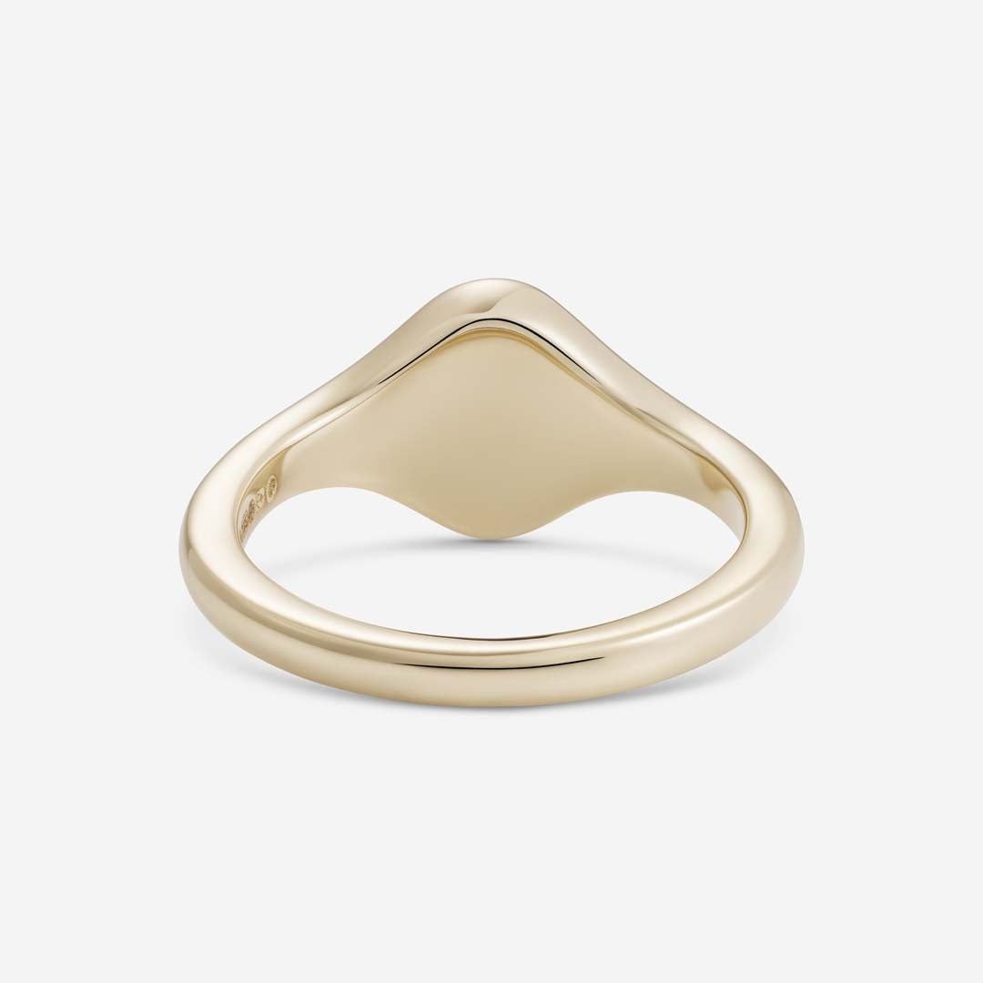 886 Royal Mint Rings 886 Caustic Signet Ring in 9ct Yellow Gold
