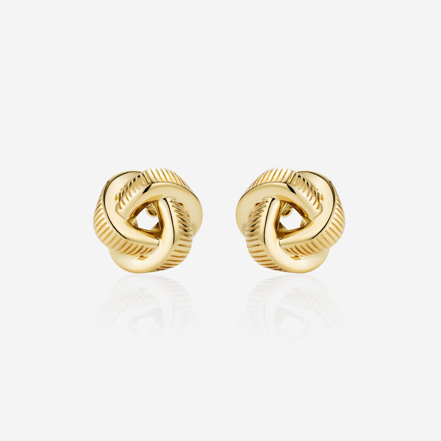886 Royal Mint Knot Stud Earrings 18ct Yellow Gold