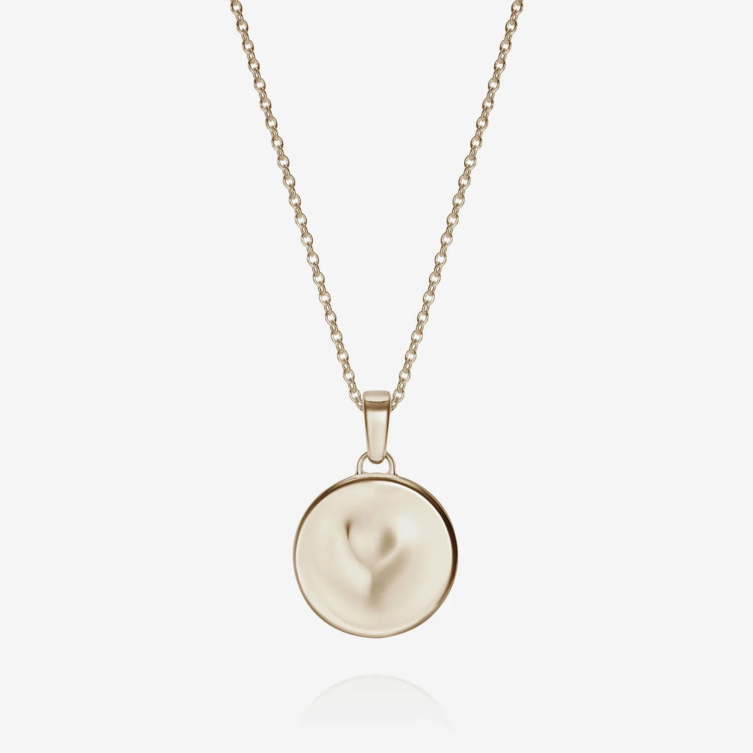 886 Royal Mint Necklaces 886 Caustic Heart Pendant with Chain in 9ct Yellow Gold