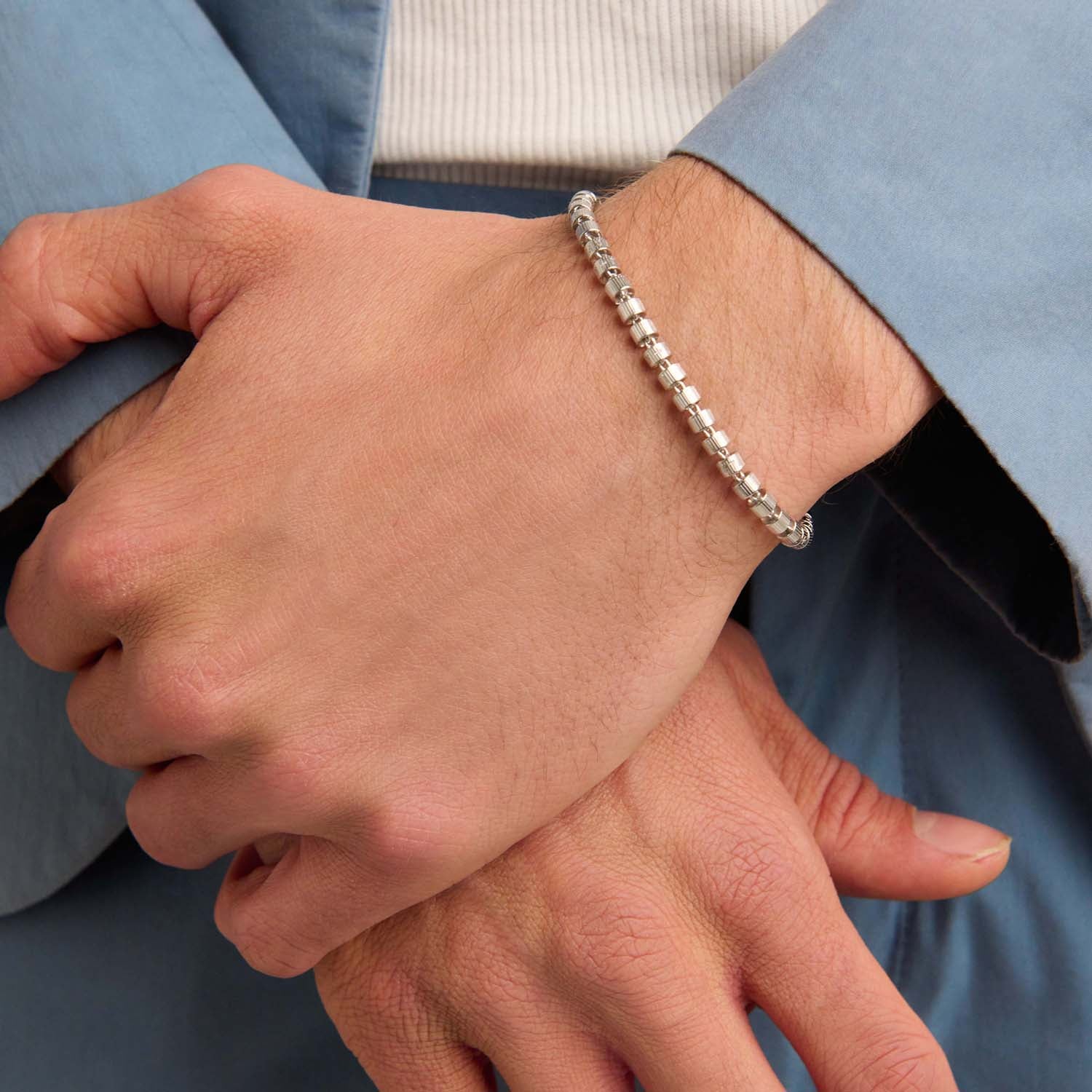 886 Royal Mint Bracelets Tutamen Stack Bracelet Silver