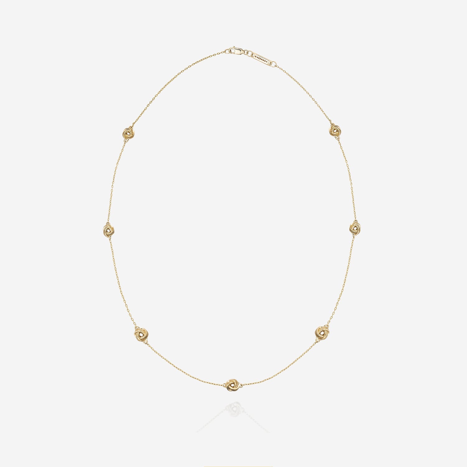 886 Royal Mint Necklaces Knot Necklace 18" 18ct Yellow Gold