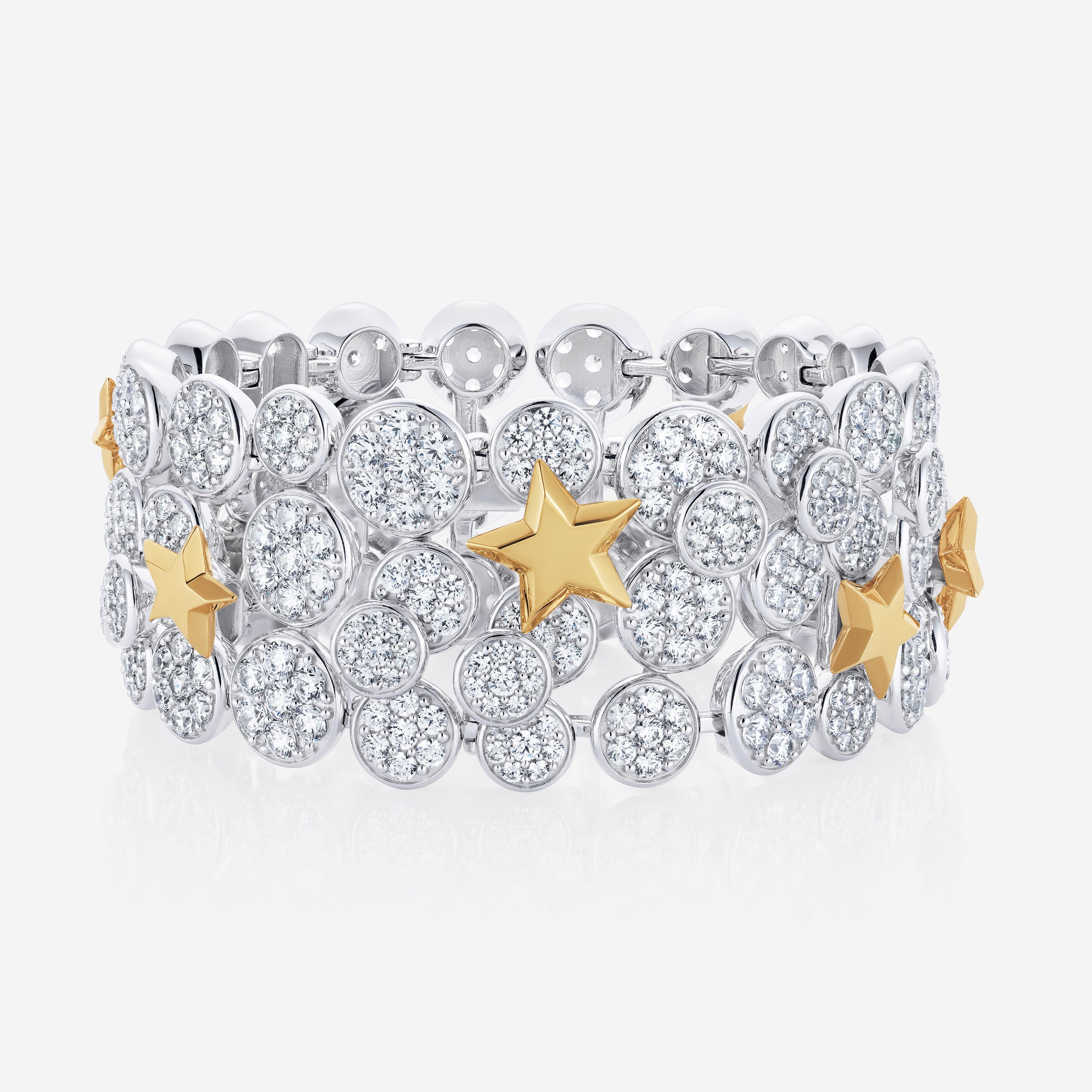 886 Royal Mint Bracelet Night Sky Pave Bracelet, 18ct Yellow & White Gold