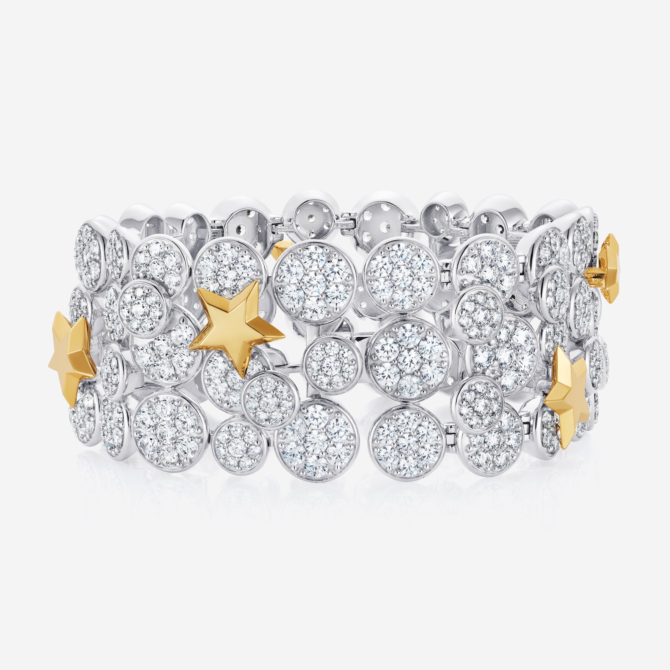 886 Royal Mint Bracelet Night Sky Pave Bracelet, 18ct Yellow & White Gold