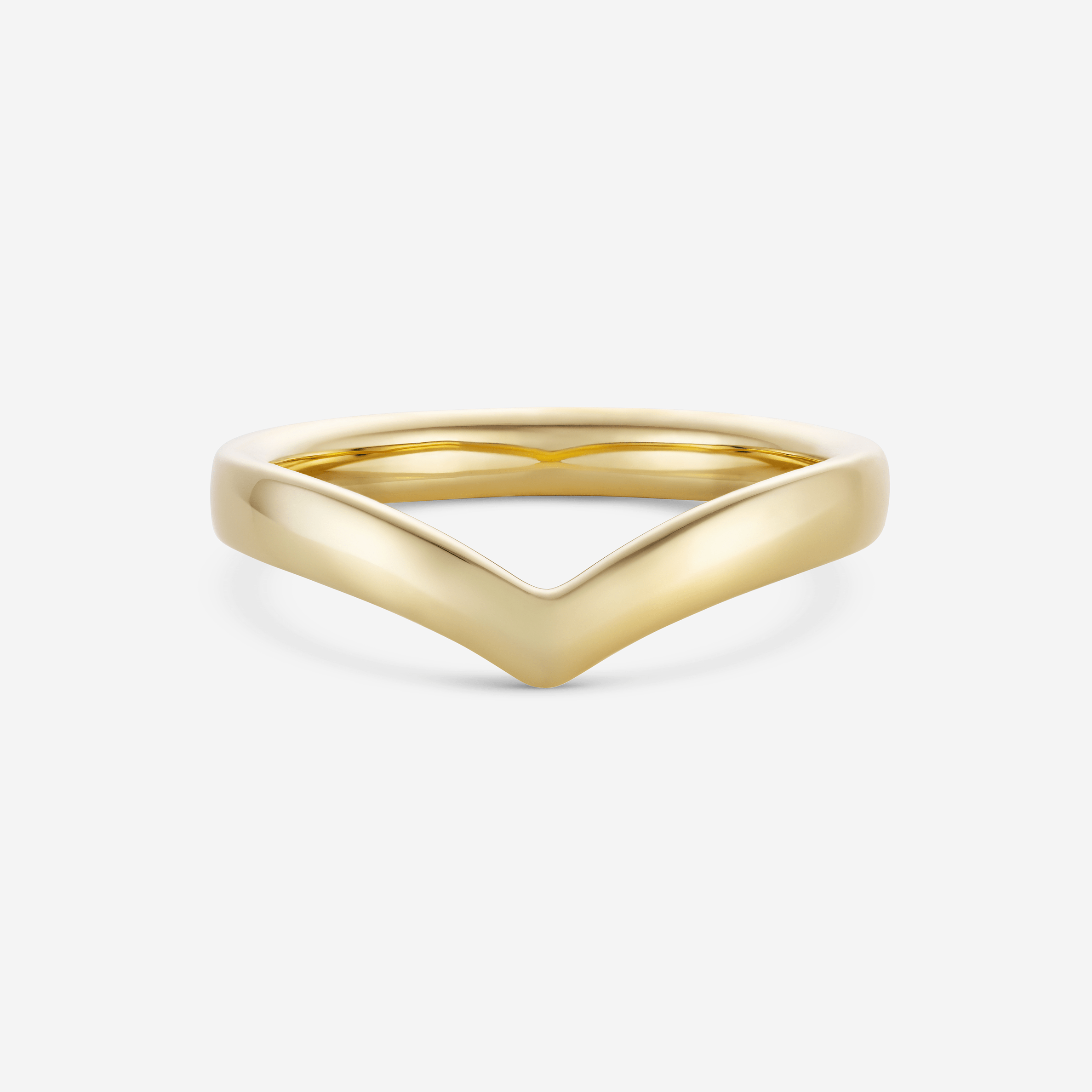 886 Royal Mint Rings Wishbone Band Ring, 18ct Yellow Gold
