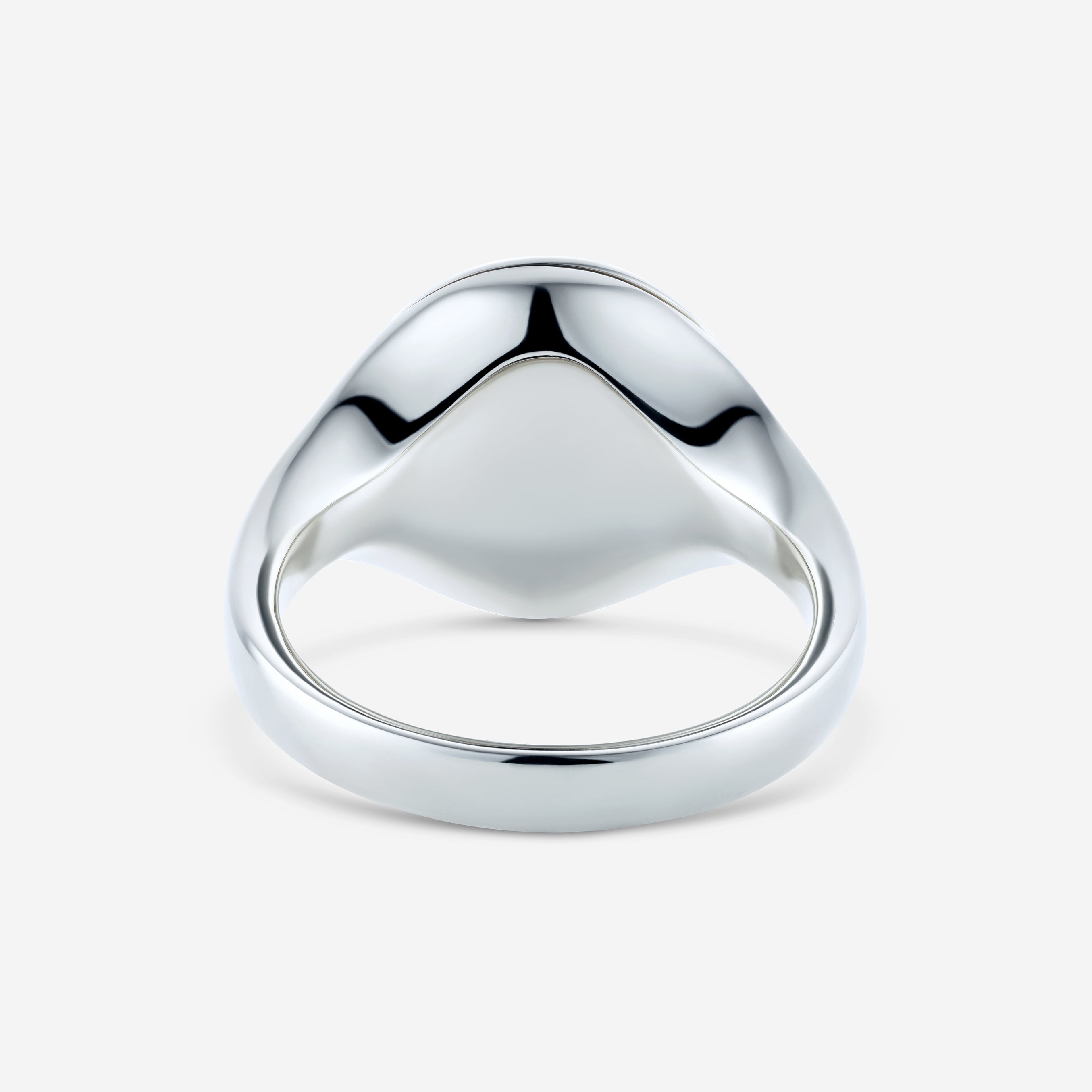 886 Royal Mint Rings Sundial Enamelled Signet Ring in Silver