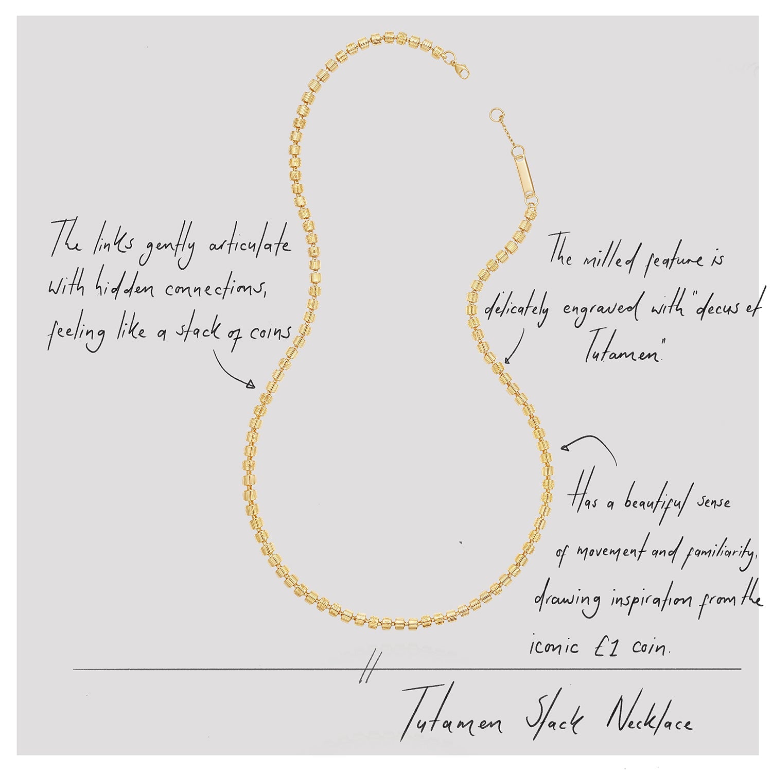 886 Royal Mint Necklaces Tutamen Stack Necklace 18ct Yellow Gold