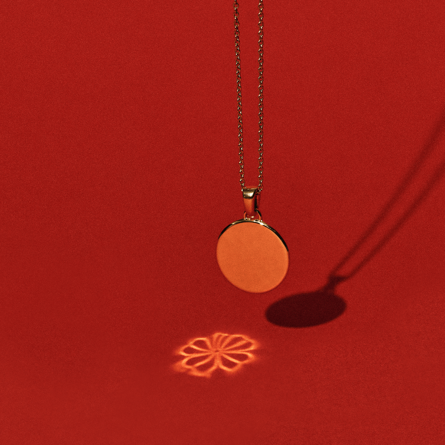 886 Royal Mint Pendants & Charms 886 Four-Leaf Clover Caustic Pendant with Chain Sterling Silver