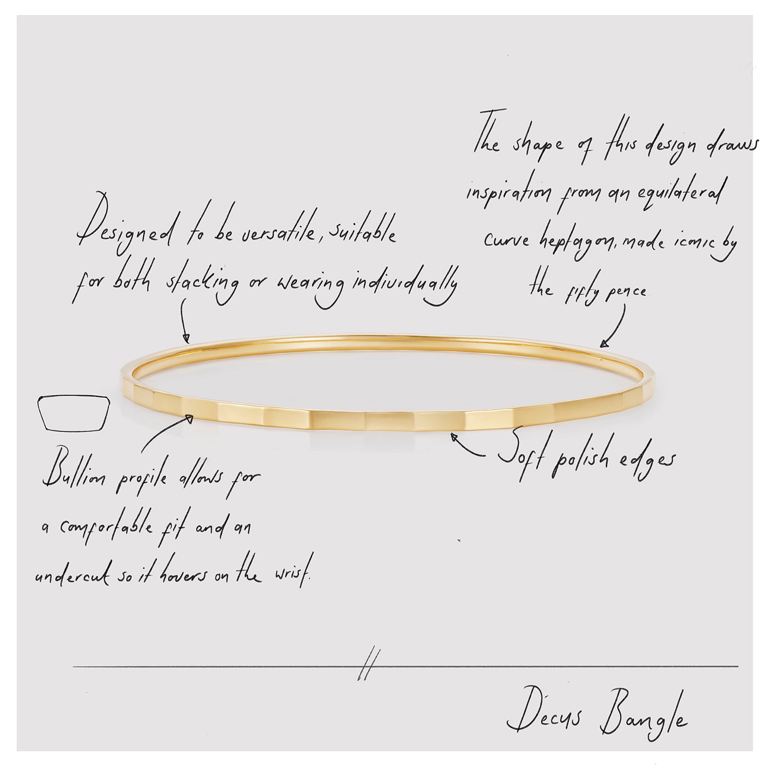 886 Royal Mint Bracelets Decus Bangle 18ct Yellow Gold