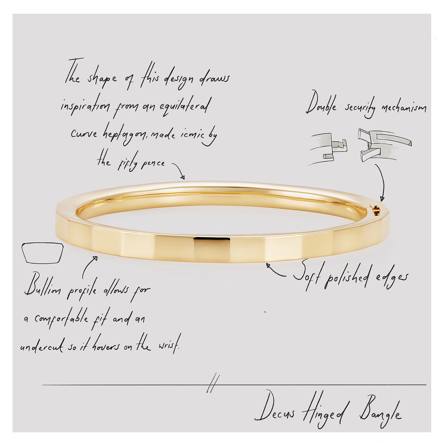 886 Royal Mint Bracelets Decus Hinged Bangle 18ct Yellow Gold