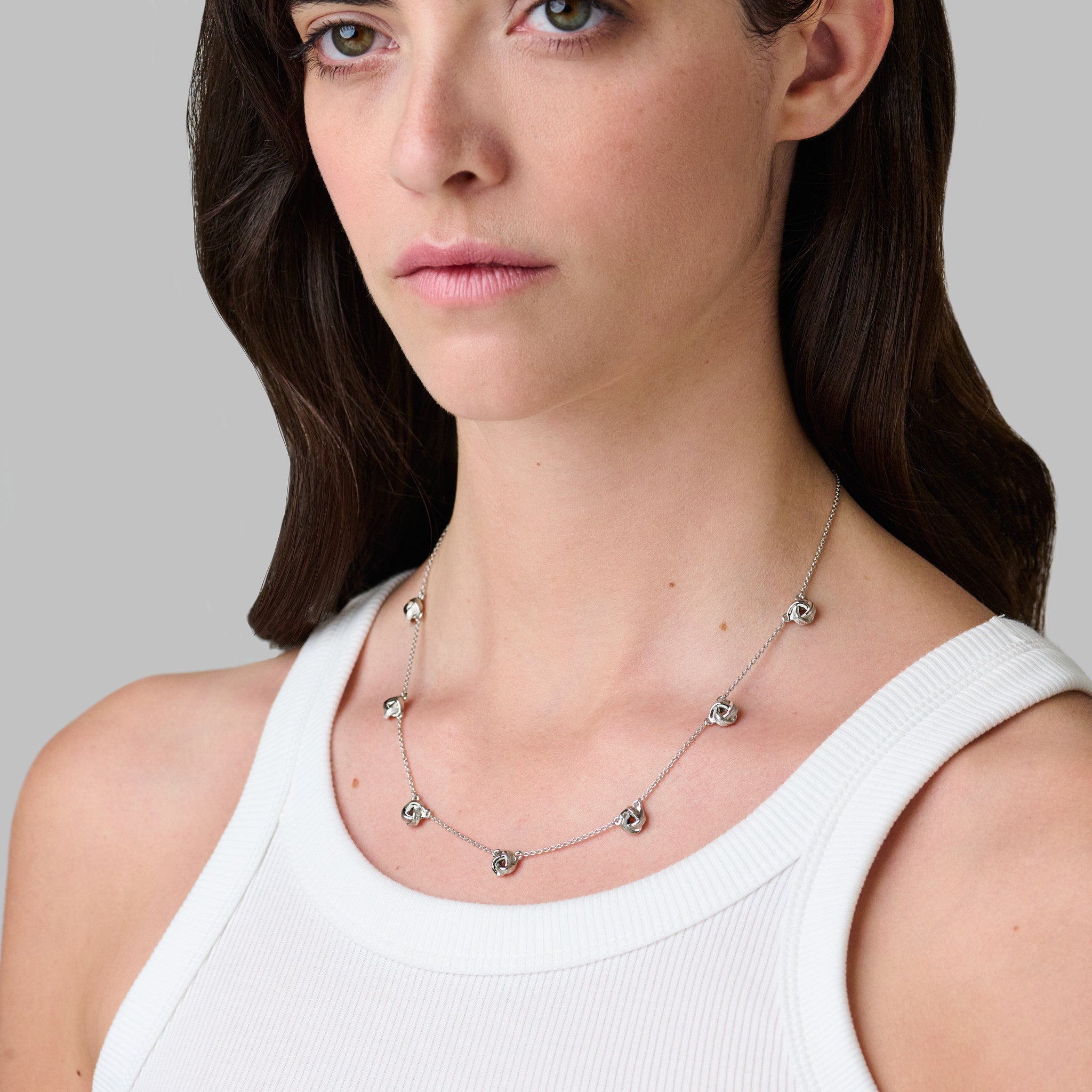 886 Royal Mint Necklaces Knot Necklace 18" Sterling Silver