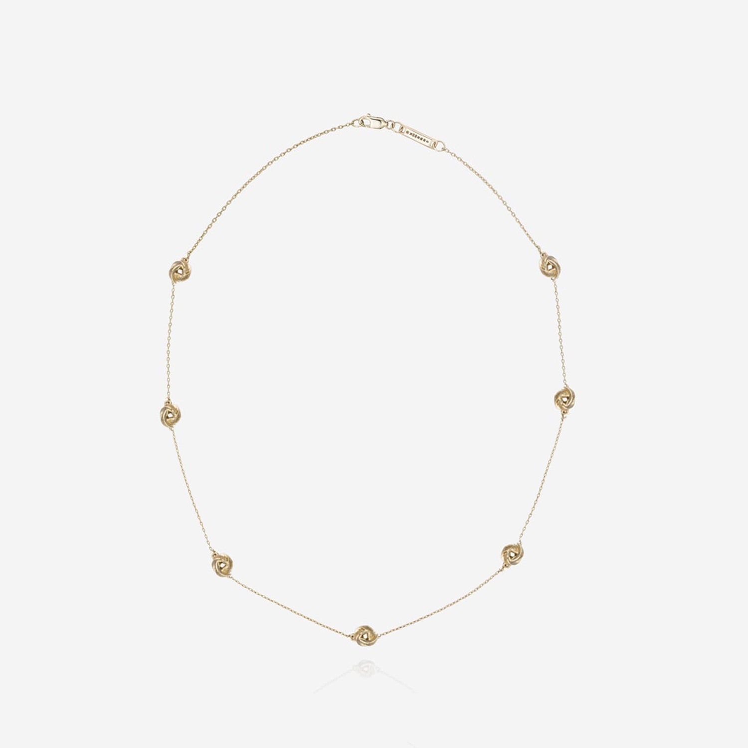 886 Royal Mint Necklaces Knot Necklace 18" 9ct Yellow Gold