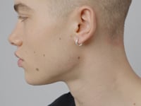 886 Huggie Hoops in Sterling Silver