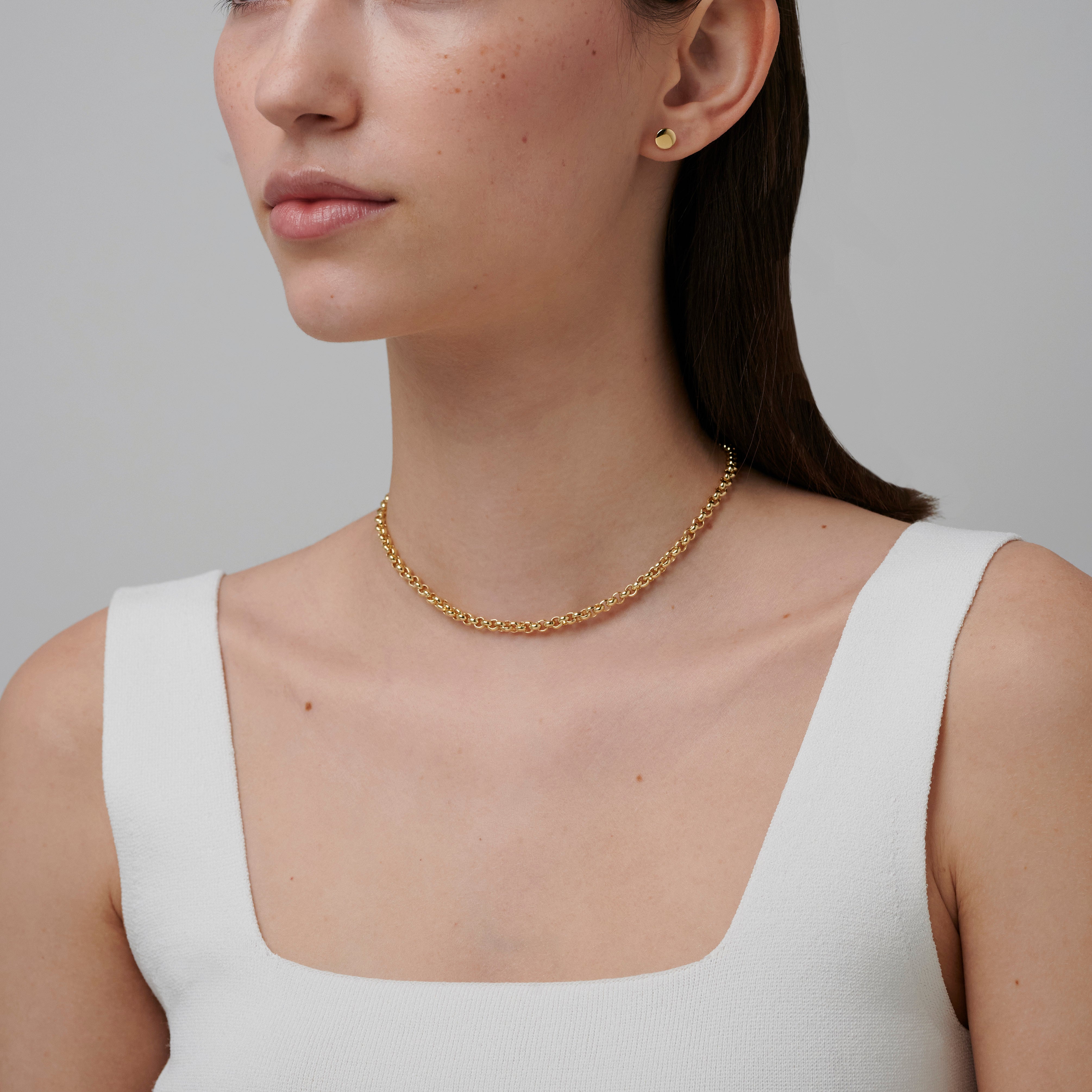 886 Royal Mint Necklaces 886 Belcher Chain in 18ct Yellow Gold
