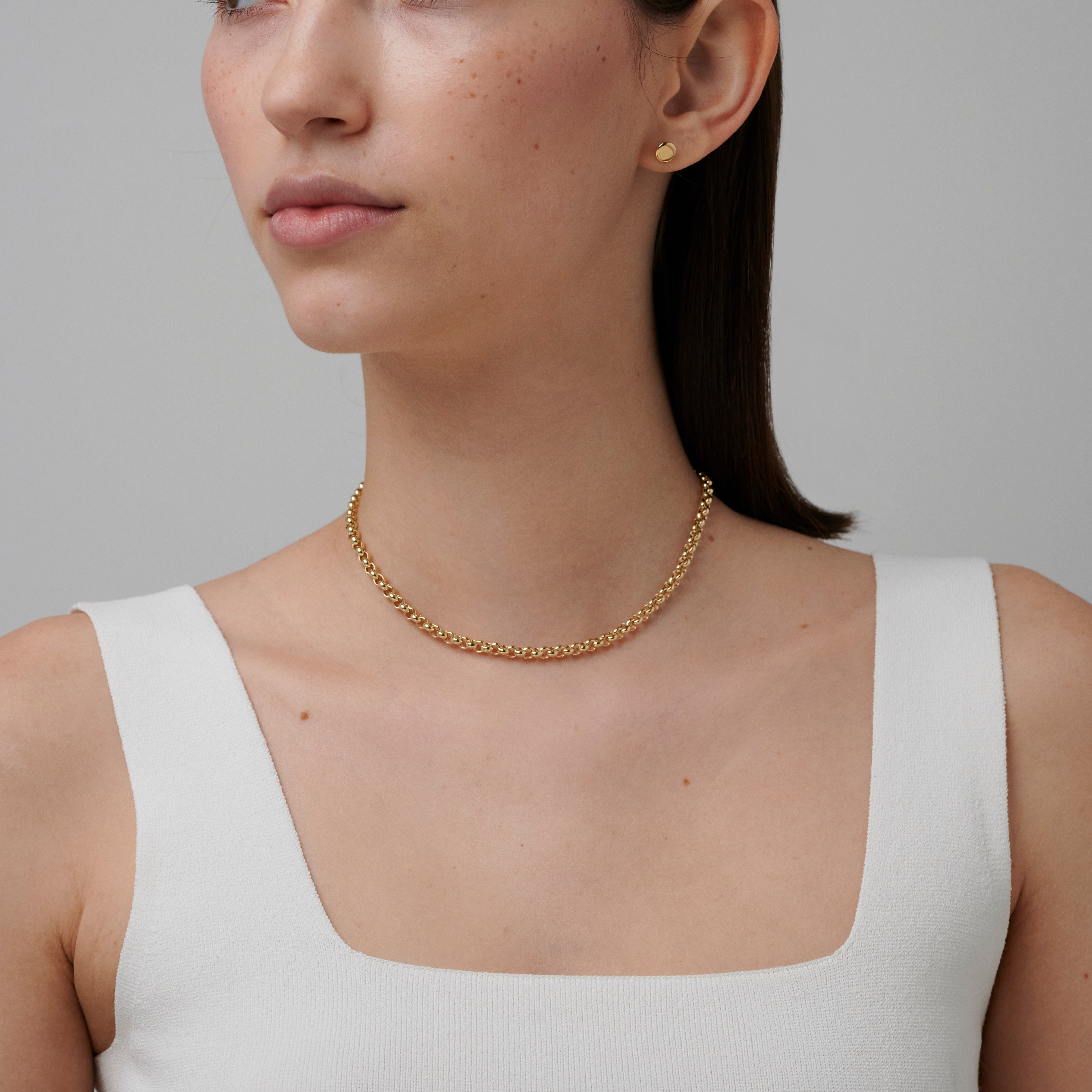 886 Royal Mint Necklaces 886 Belcher Chain in 9ct Yellow Gold